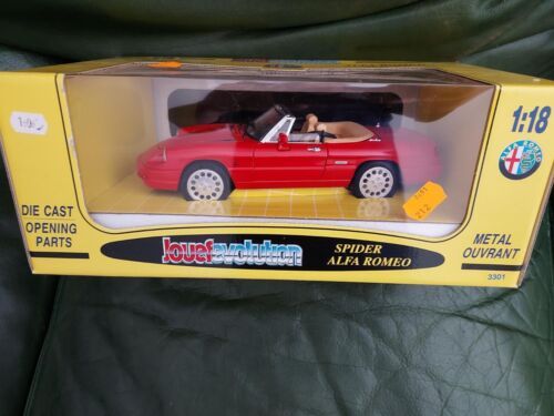 Jouef Evolution Red Alfa Romeo Spider Cabriolet 1:18 Nouvelle Boîte A+ Condition