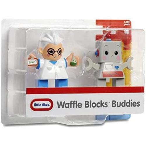 Little Tikes : Figurines Waffle Bloks " Petit Robot +Scientifique "Sous Emballage
