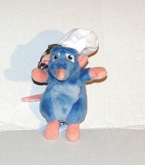 Peluche souris Disney Rémy Ratatouille avec porte-clés chapeau de chef /  peluche 10 cm