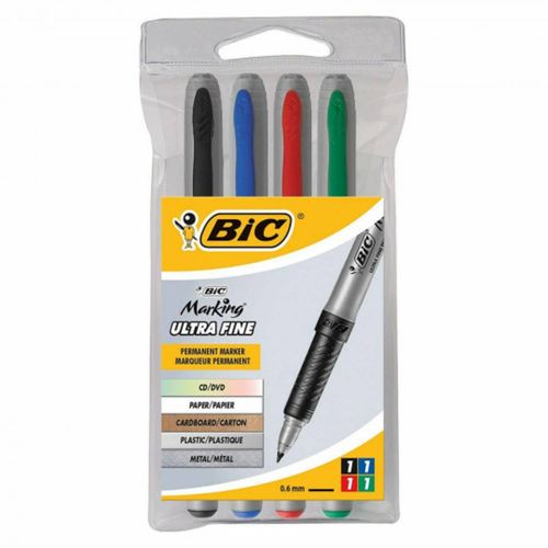 Bic Marking Ultra Fine Marqueur Permanent Cd Plastique Metal
