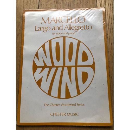 Largo And Allegretto For Oboe And Piano Wood Wind Marcello
