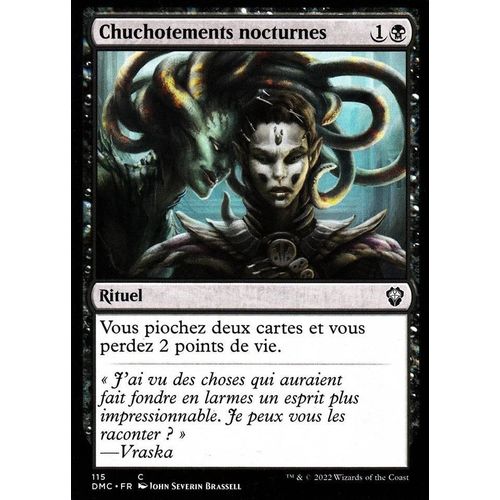Chuchotements Nocturnes - Magic - Deck Commander Dominaria Uni - C - 115