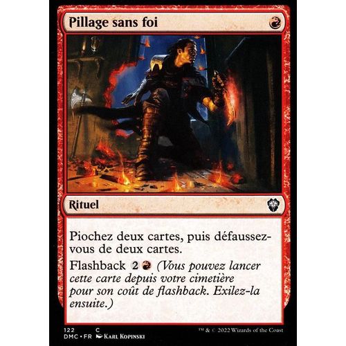 Pillage Sans Foi - Magic - Deck Commander Dominaria Uni - C - 122