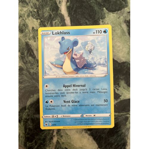 Carte Pokémon Lokhlass 110pv Vf 50
