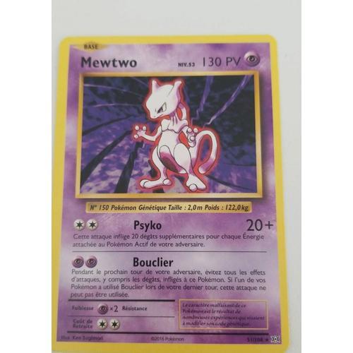 Carte Pokémon Mewtwo 51/108