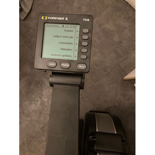 Rameur Concept 2 Modèle Noir Pm5
