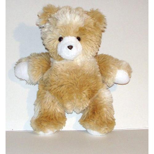 Peluche Ours Toyland Beige Chiné - Doudou Ourson Vintage 35 Cm