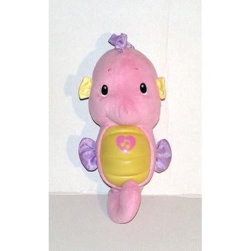 Peluche Hippocampe Rose Veilleuse Musicale Fisher Price