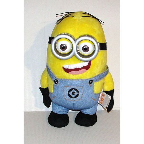 Moi Moche Et Mechant Universal Peluche Minion Bob Sonore Yeux Amovibles 29 Cm - Doudou Minion Despicable Me2 Thinkway Toys