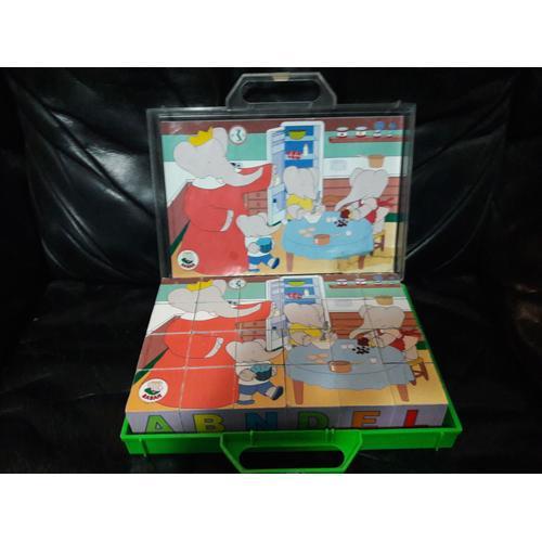 24 Cubes Puzzles Babar Vintage