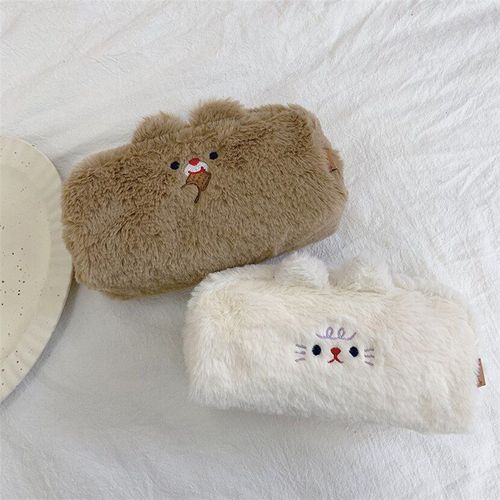 Étui À Crayons En Peluche Kawaii, Matériau De Haute Capacité, Escolar Stojo, Sac Ours Pour Fournitures Scolaires, Boîte Piornik