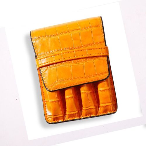 Étui De Haute Qualité Pour 4 Stylos À Bille, Motif Peau De Crocodile, Luxueux