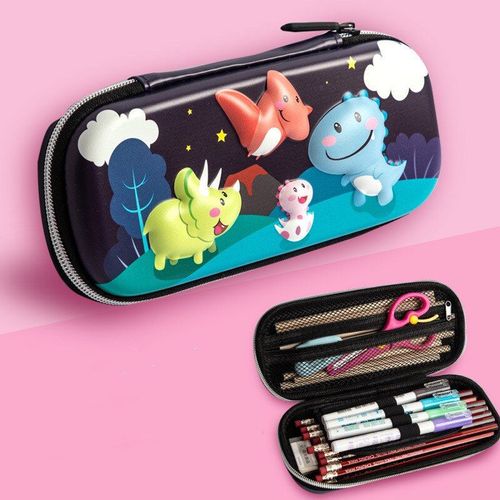 Jolie Boîte À Crayons 3d, Étui À Crayons Avec Animaux De Dessin Animé, Étui À Crayons Pour Filles, Boîte De Rangement De Fournitures Scolaires Pour Enfants
