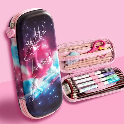 Jolie Boîte À Crayons 3d, Étui À Crayons Avec Animaux De Dessin Animé, Étui À Crayons Pour Filles, Boîte De Rangement De Fournitures Scolaires Pour Enfants