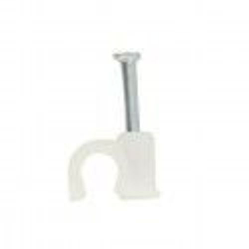 Lot 100 pontet rigide blanc attache câble fil électrique ° 8 mm DHOME