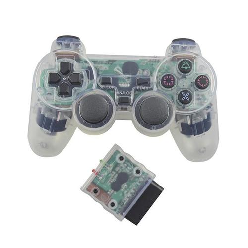 Manette De Jeu Sans Fil Pour Sony Playstation 2, 2.4g, Avec Vibrations, Contrôleur Bluetooth