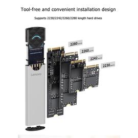 KALEA-INFORMATIQUE Clé USB boitier en Aluminium pour SSD M2 vers USB3 (USB  3.0 5G) pour SSD M2 de Type SATA Format 2230 2242 2280