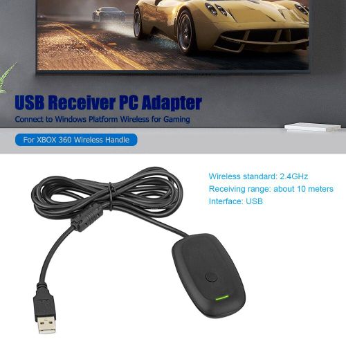 Adaptateur Récepteur Usb Pour Manette De Jeu Sans Fil, Pour Xbox 360, Prend En Charge Le Système Win7/8/10, Pour Console Microsoft Xbox360