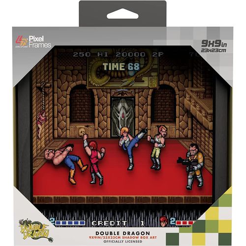 Pixel Frames - Double Dragon - 23x23 Cm