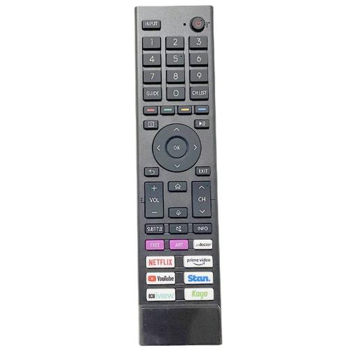 Télécommande TV vocale d'origine ERF3G80H (0012) pour Hisense ULED 4K Smart TV A7G U7G Series 55A7G 65A7G 75A7G 43A7G (avec DEEZER / NETFLIX / STAN / IVIEW / KAYO)