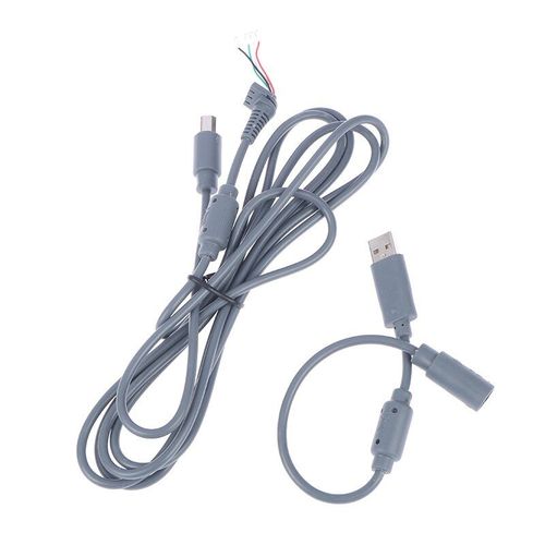 Câble Usb 4 Broches + Adaptateur De Dérivation Pour Manette Filaire Xbox- 360, 1 Jeu