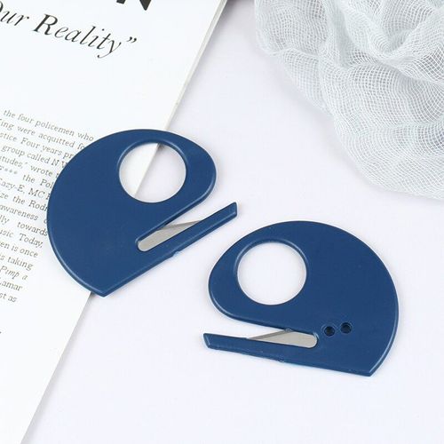 Mini Couteau À Lettres En Plastique, Ouvre-Enveloppe De Courrier, Coupe-Papier De Sécurité, 2 Pièces