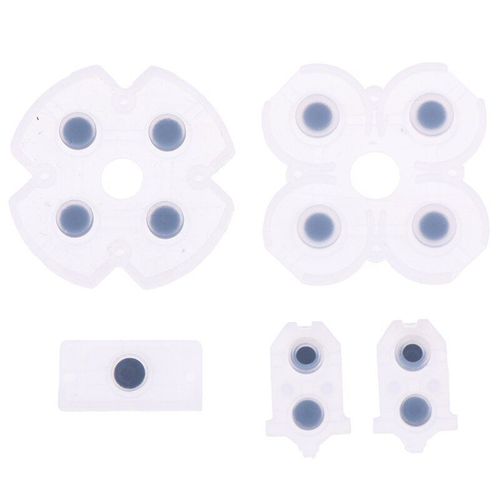 Coussinets en caoutchouc pour manette Sony Playstation 4 PS4, 1 ensemble, boutons en Silicone conducteurs, pièces de rechange de jeu