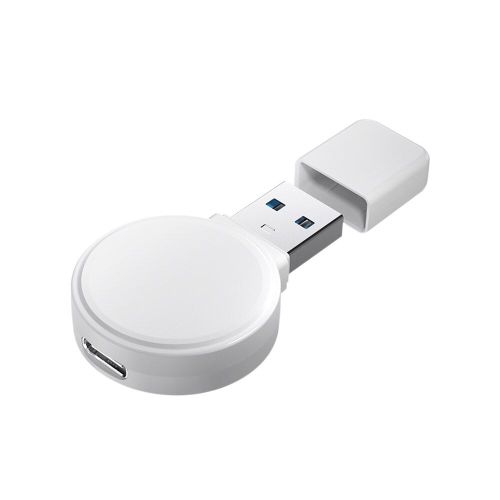 Socle De Chargement Sans Fil Pour Toutes Les Apple Watch Série 1-7/Se Dc 5v 1a Mini Usb Type-C, Double Station De Charge