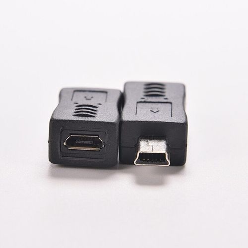Adaptateur Micro USB femelle vers Mini USB mâle, convertisseur de connecteur pour téléphones mobiles MP3