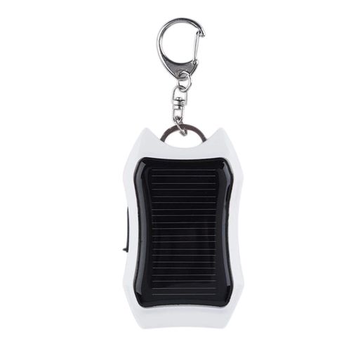 Chargeur Solaire Externe Usb, Pour La Plupart Des Téléphones, Chargeur Universel, Avec Porte-Clés Et Lampe De Poche