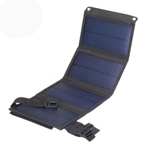 Panneau Solaire Usb 20w Portable Et Pliable, Chargeur D'extérieur Étanche, Pour Smartphone