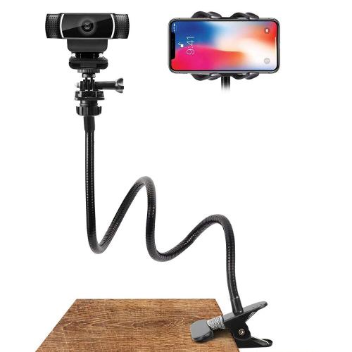 Support de Webcam Flexible à pince à col de cygne, support de caméra pour Webcam, accessoires de téléphone magnétique, nouveau