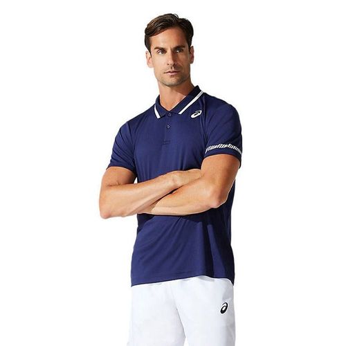 Vetements: T Shirt Asics Court Bleu Marine-Taille-Xl