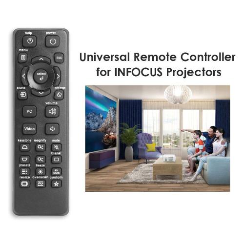 Télécommande de projecteur électronique, accessoires de maison intelligente pour InFocus IN112 IN114 IN124, contrôleur de remplacement