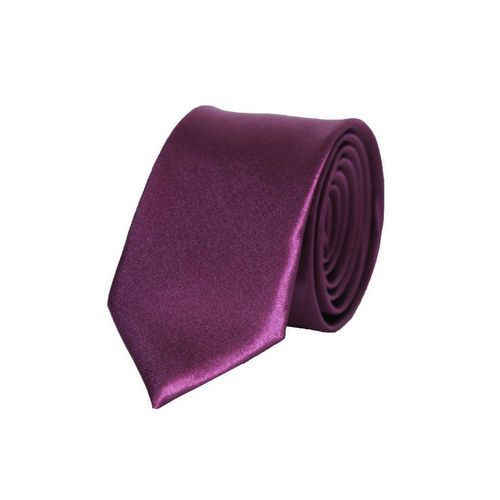 Cravate Satin Slim Violet Homme