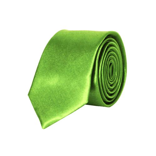 Cravate Satin Slim Vert Homme