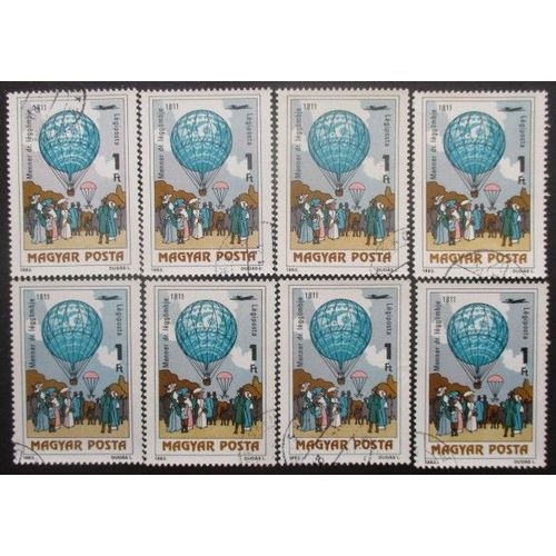 Hongrie Poste Aérienne N°450 X 8 Oblitéré