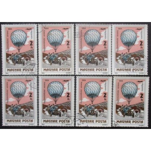 Hongrie Poste Aérienne N°452 X 8 Oblitéré