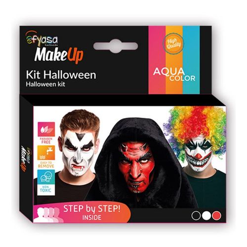 Kit Halloween De 3 Couleurs À L'eau De 3x2 Gr