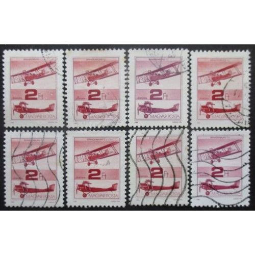 Hongrie Poste Aérienne N°460 X 8 Oblitéré