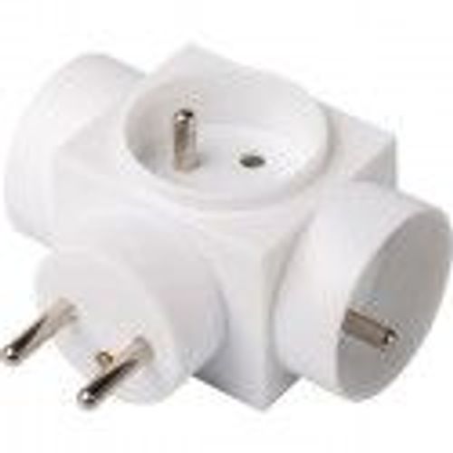 Fiche électrique triplite latérale 2P+T