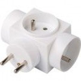 Fiche électrique triplite latérale 2P+T