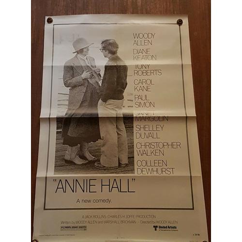Woody Allen Annie Hall Affiche Américaine, Réédition De 1978 En Très Bon État. Pliée.