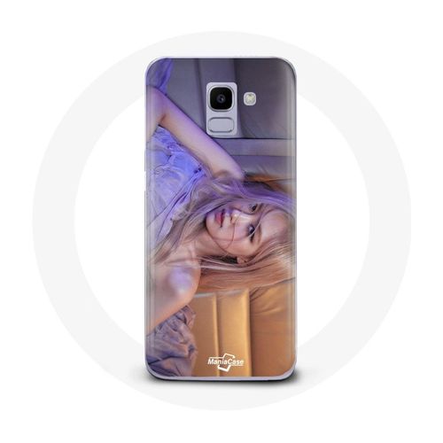 Coque Pour Samsung Galaxy J6 2018 Blackpink Rosé On The Ground Solo Chanson Unique