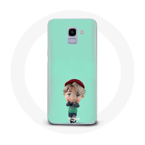 Coque Pour Samsung Galaxy A6 2018 Bts Tinytan Animation Jimin