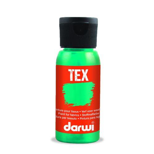 Peinture Pour Tissus - Turquoise Nacré - Opaque - Peinture À L'eau - Tex - Darwi - 50ml