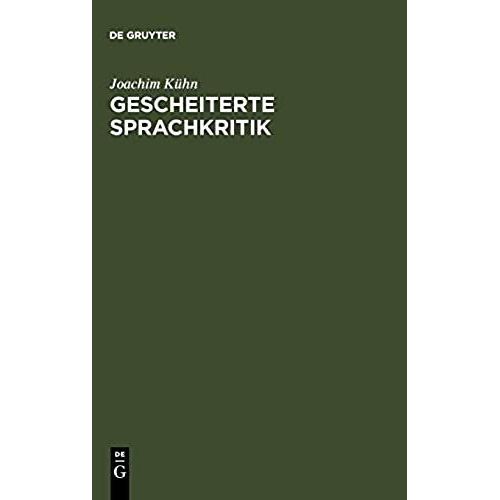 Gescheiterte Sprachkritik