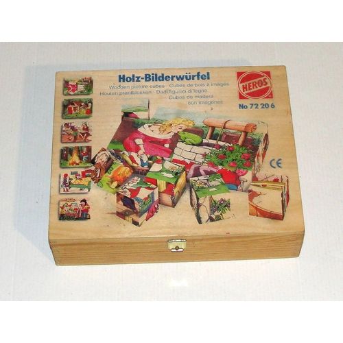 Cubes En Bois Les Contes Heros Puzzles Holz Biderwurfel