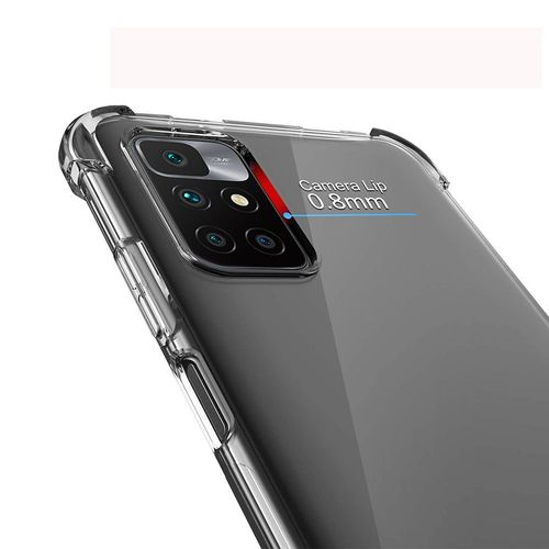 Coque Silicone Tpu Souple Pour Xiaomi Redmi 10 6.5" Anti-Choc Ultra Résistant Avec Coins Renforcés - Transparent + 1 Film Verre Trempé - Noir