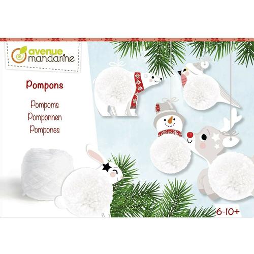 Avenue Mandarine- Boîte Créative, Pompons À Suspendre